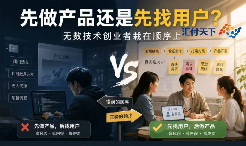 先做产品还是先找用户？无数技术创业者栽在顺序上     